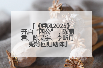 《乘风2025》开启“四公”，陈丽君、陈昊宇、李斯丹妮等回归助阵