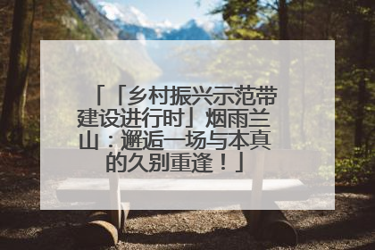 「乡村振兴示范带建设进行时」烟雨兰山：邂逅一场与本真的久别重逢！