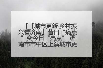 「城市更新·乡村振兴看济南」昔日“痛点”变今日“亮点” 济南市市中区上演城市更新“三部曲”