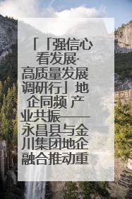 「强信心 看发展·高质量发展调研行」地企同频 产业共振——永昌县与金川集团地企融合推动重大项目建设