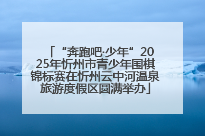 “奔跑吧·少年”2025年忻州市青少年围棋锦标赛在忻州云中河温泉旅游度假区圆满举办