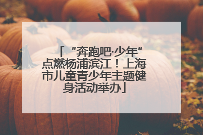 “奔跑吧·少年”点燃杨浦滨江！上海市儿童青少年主题健身活动举办