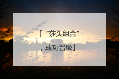 “莎头组合”，成功晋级