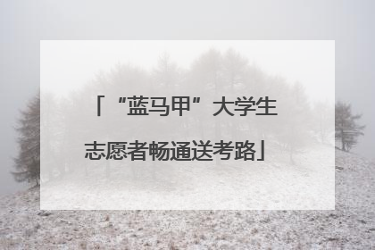 “蓝马甲”大学生志愿者畅通送考路