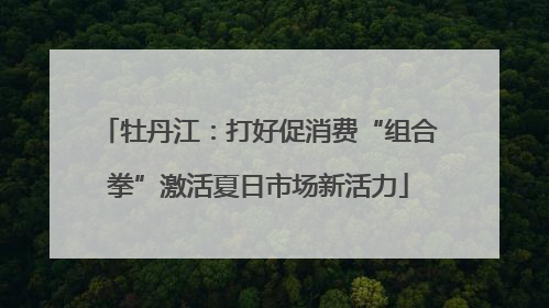 牡丹江：打好促消费“组合拳”激活夏日市场新活力