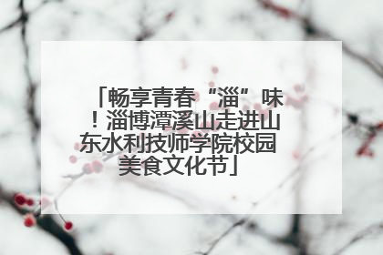 畅享青春“淄”味！淄博潭溪山走进山东水利技师学院校园美食文化节