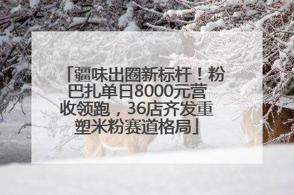 疆味出圈新标杆！粉巴扎单日8000元营收领跑，36店齐发重塑米粉赛道格局