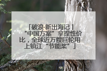 破浪·新出海记丨 “中国方案”拿捏性价比，全球近万艘巨轮用上镇江“节能桨”