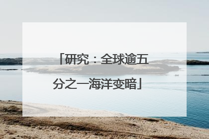 研究：全球逾五分之一海洋变暗