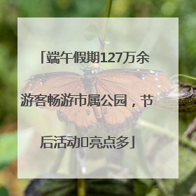 端午假期127万余游客畅游市属公园，节后活动﻿亮点多