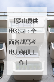 罗山县供电公司：全面备战高考电力保供工作