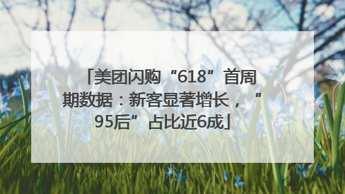 美团闪购“618”首周期数据：新客显著增长，“95后”占比近6成