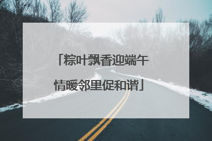 粽叶飘香迎端午 情暖邻里促和谐