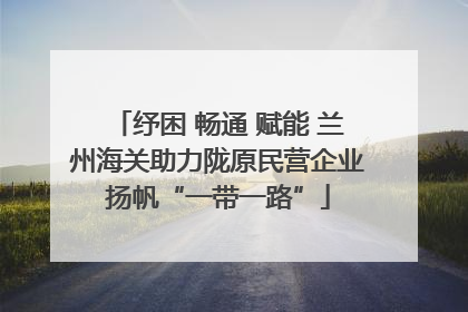 纾困 畅通 赋能 兰州海关助力陇原民营企业扬帆“一带一路”