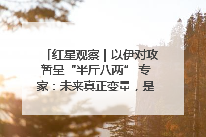 红星观察｜以伊对攻暂呈“半斤八两” 专家：未来真正变量，是美国是否进一步介入