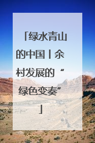 绿水青山的中国丨余村发展的“绿色变奏”