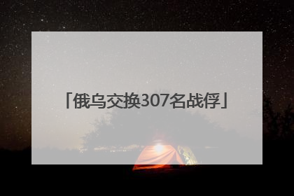 俄乌交换307名战俘