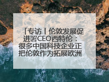 专访丨伦敦发展促进署CEO西特伦：很多中国科技企业正把伦敦作为拓展欧洲市场的门户