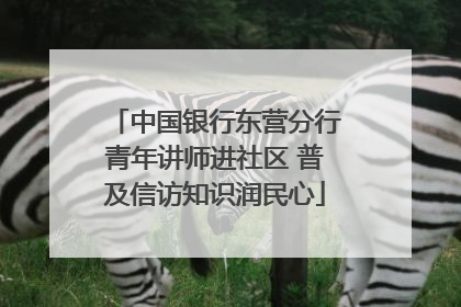 中国银行东营分行青年讲师进社区 普及信访知识润民心