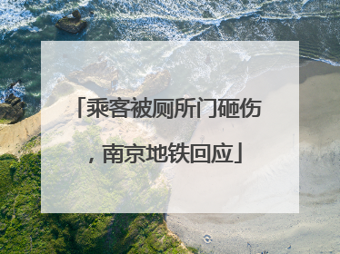 乘客被厕所门砸伤，南京地铁回应