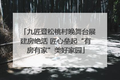 九匠登松桃村晚舞台展建房绝活 匠心垒起“有房有家”美好家园