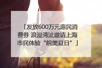 发放600万元惠民消费券 浪漫湾沚邀请上海市民体验“皖美夏日”
