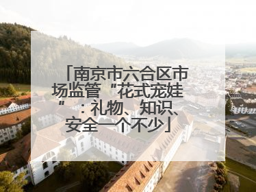南京市六合区市场监管“花式宠娃”：礼物、知识、安全一个不少