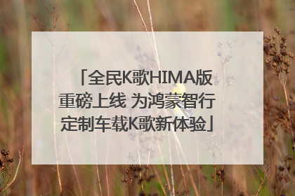 全民K歌HIMA版重磅上线 为鸿蒙智行定制车载K歌新体验
