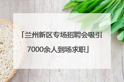 兰州新区专场招聘会吸引7000余人到场求职