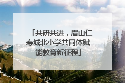 共研共进，眉山仁寿城北小学共同体赋能教育新征程