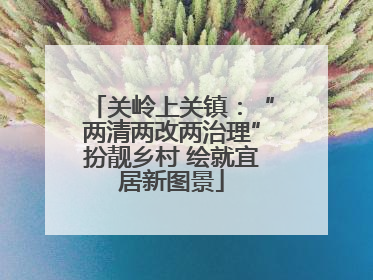 关岭上关镇：“两清两改两治理”扮靓乡村 绘就宜居新图景