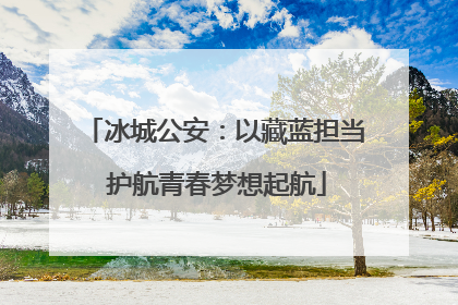冰城公安：以藏蓝担当 护航青春梦想起航