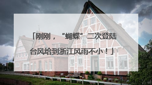 刚刚，“蝴蝶”二次登陆 台风给到浙江风雨不小！