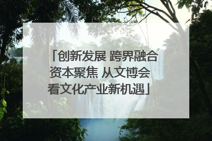创新发展 跨界融合 资本聚焦 从文博会看文化产业新机遇
