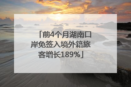 前4个月湖南口岸免签入境外籍旅客增长189%