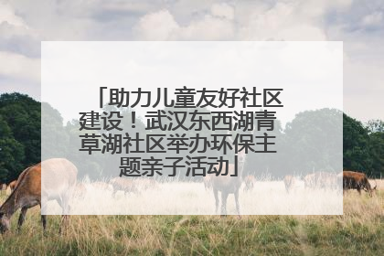 助力儿童友好社区建设！武汉东西湖青草湖社区举办环保主题亲子活动