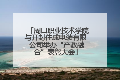 周口职业技术学院与开封住成电装有限 公司举办“产教融合”表彰大会