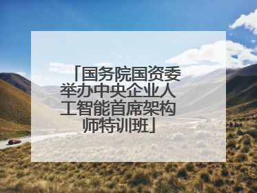 国务院国资委举办中央企业人工智能首席架构师特训班