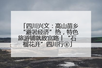 四川兴文：高山苗乡“避暑经济”热，特色旅游铺就致富路丨“石榴花开”四川行⑧