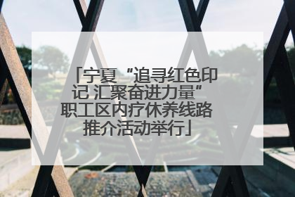 宁夏“追寻红色印记 汇聚奋进力量”职工区内疗休养线路推介活动举行