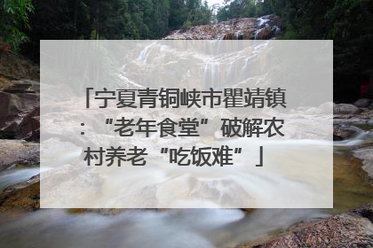 宁夏青铜峡市瞿靖镇：“老年食堂”破解农村养老“吃饭难”