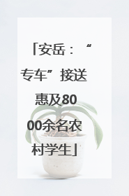 安岳：“专车”接送 惠及8000余名农村学生