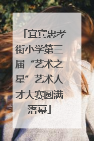 宜宾忠孝街小学第三届“艺术之星”艺术人才大赛圆满落幕
