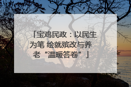宝鸡民政：以民生为笔 绘就殡改与养老“温暖答卷”