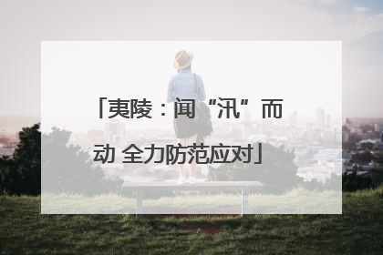 夷陵：闻“汛”而动 全力防范应对