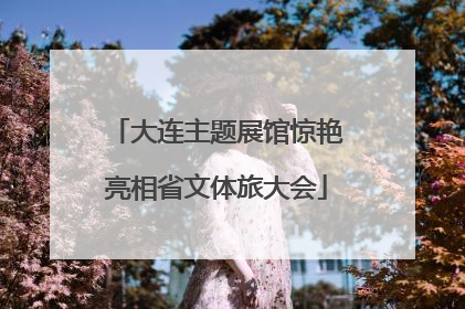 大连主题展馆惊艳亮相省文体旅大会