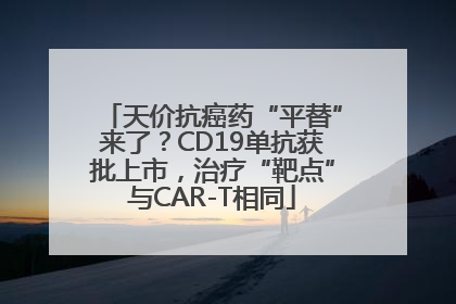 天价抗癌药“平替”来了？CD19单抗获批上市，治疗“靶点”与CAR-T相同