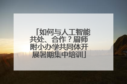 如何与人工智能共处、合作？眉师附小办学共同体开展暑期集中培训