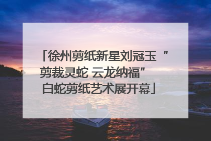 徐州剪纸新星刘冠玉“剪裁灵蛇 云龙纳福” 白蛇剪纸艺术展开幕