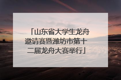 山东省大学生龙舟邀请赛暨潍坊市第十二届龙舟大赛举行